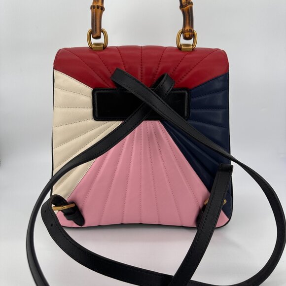 Gucci Queen Margaret Colorblock Leather Top-Handle/Backpack - Picture 4 of 14